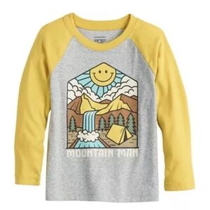 NWT Jumping Beans Mountain Man Shirt - Yellow & Gray